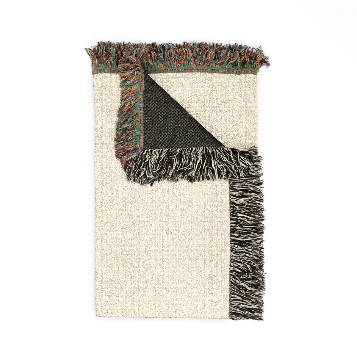 Sage Craft Tenders - Woven Throw Blanket — Cozy Logo Fringe Throw for Living Room, Cabin & Gift